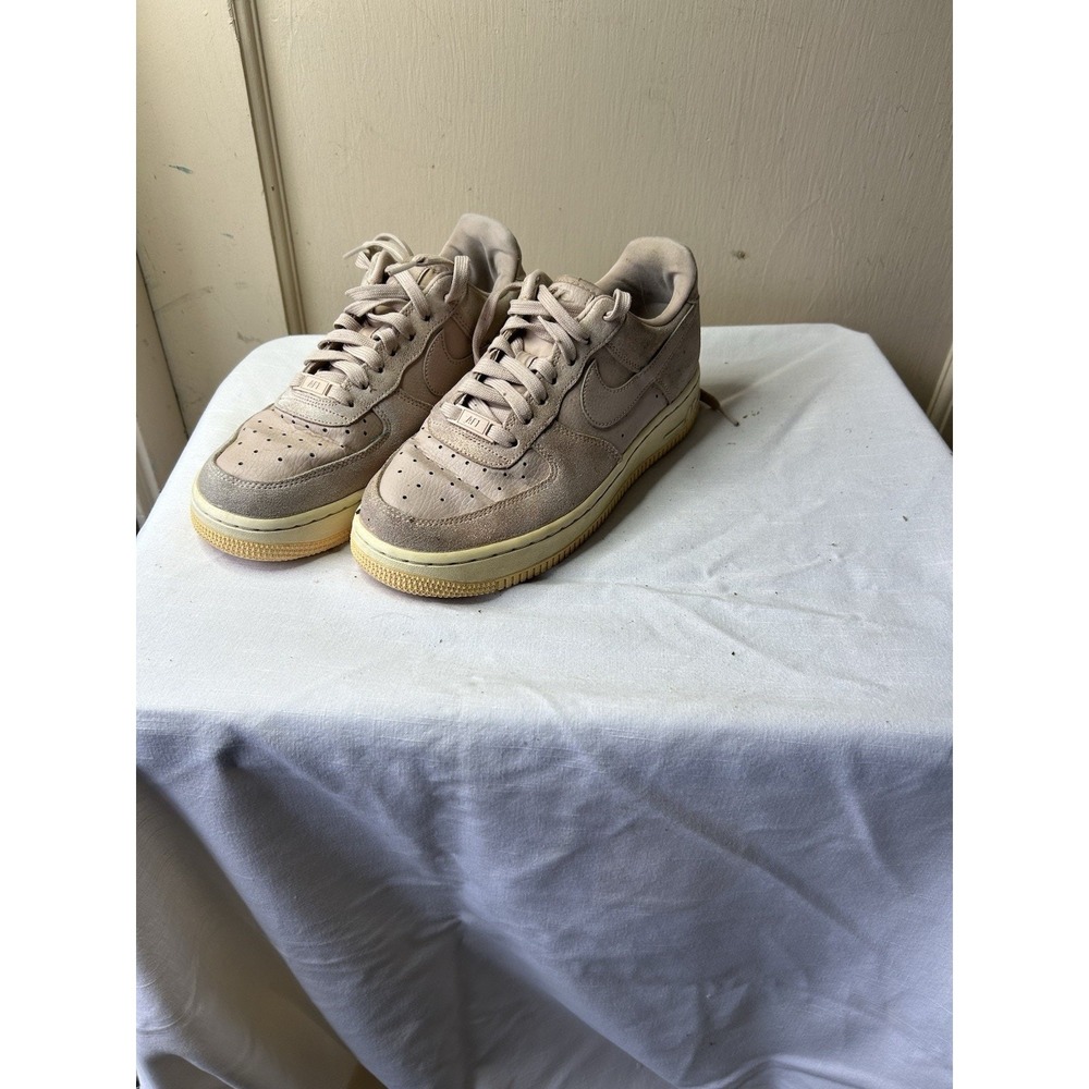 Nike Air Force 1 Low Suede Pink Beige Women's Size 8 EU 39 Sneakers